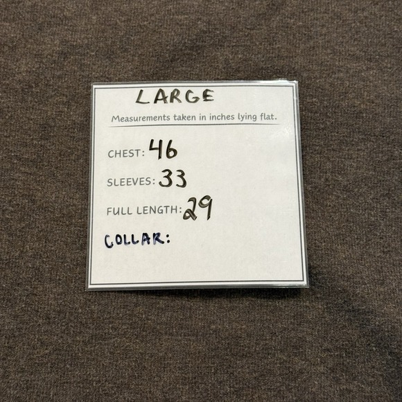 Tommy Bahama Men's Brown V Neck Sweater With Blue Stitching- Size L - Picture 5 of 5